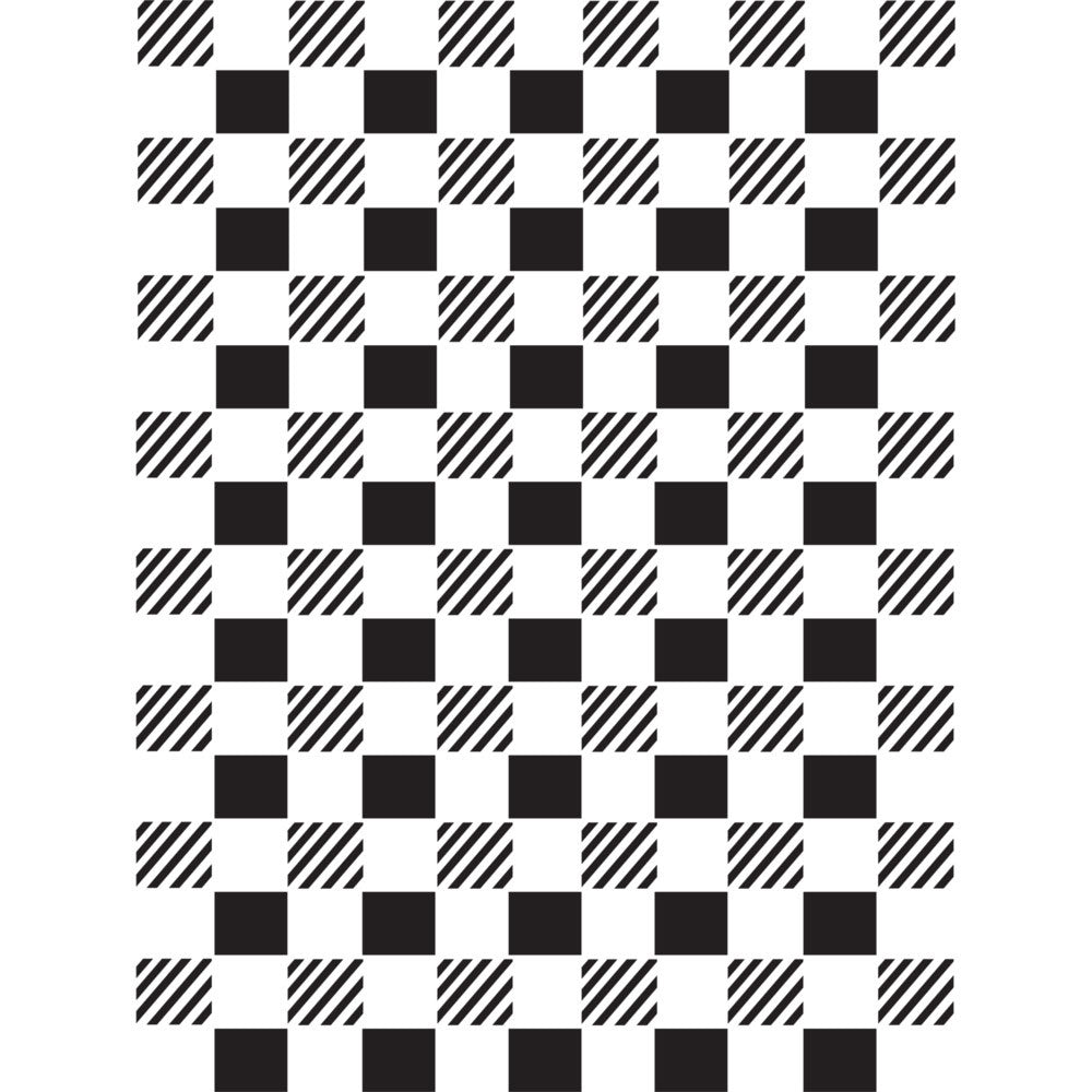 Stencil - Whimsical Check *LAST ONE*