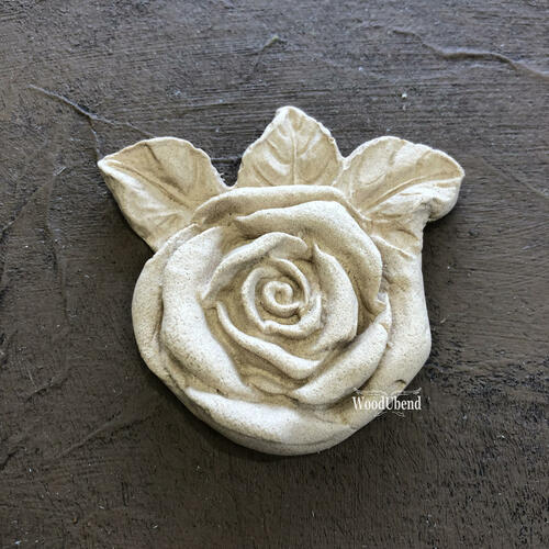 Wood U Bend - Floral Applique #465